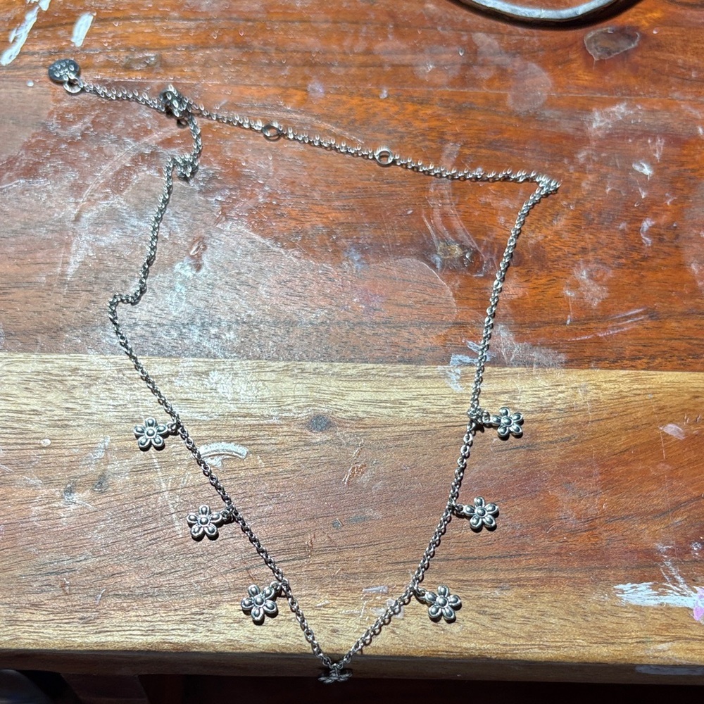 Silver Floral Necklace